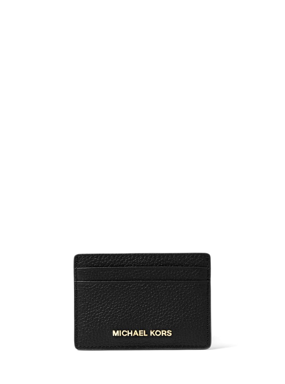 6908 Jet Set Card Holder, Gold-Tone Hardware/Black, One Size